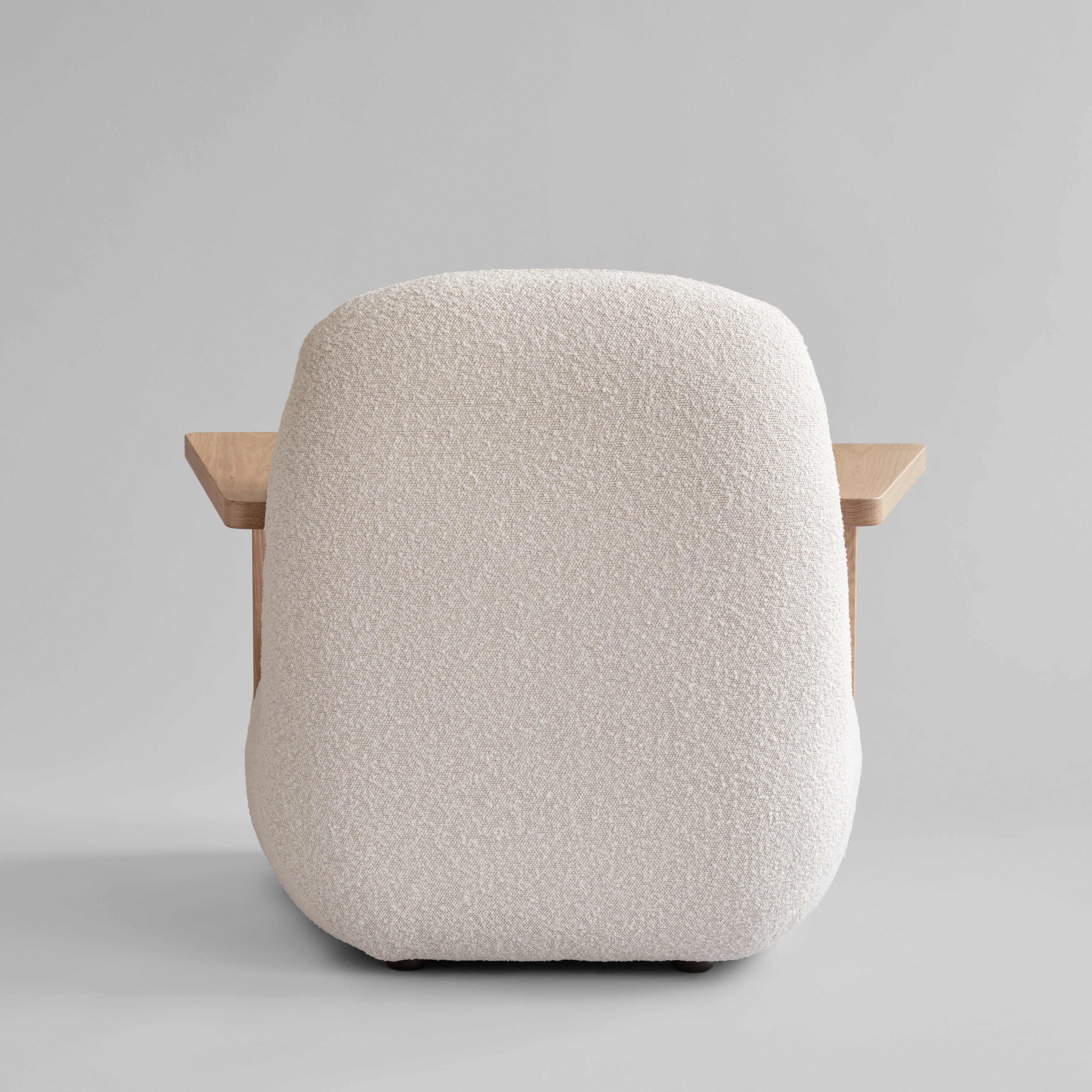 101 Copenhagen - Toe Chair Armrest - Natural Oak / Off White - Lounge Chair