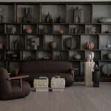 Toe Sofa - Classic Brown Oak / Dark Brown