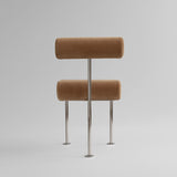 Hiro Dining Chair, Stainless Steel - Desert