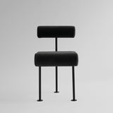 Hiro  Dining Chair, Black Frame - Peat