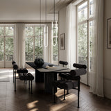 Hiro  Dining Chair, Black Frame - Peat