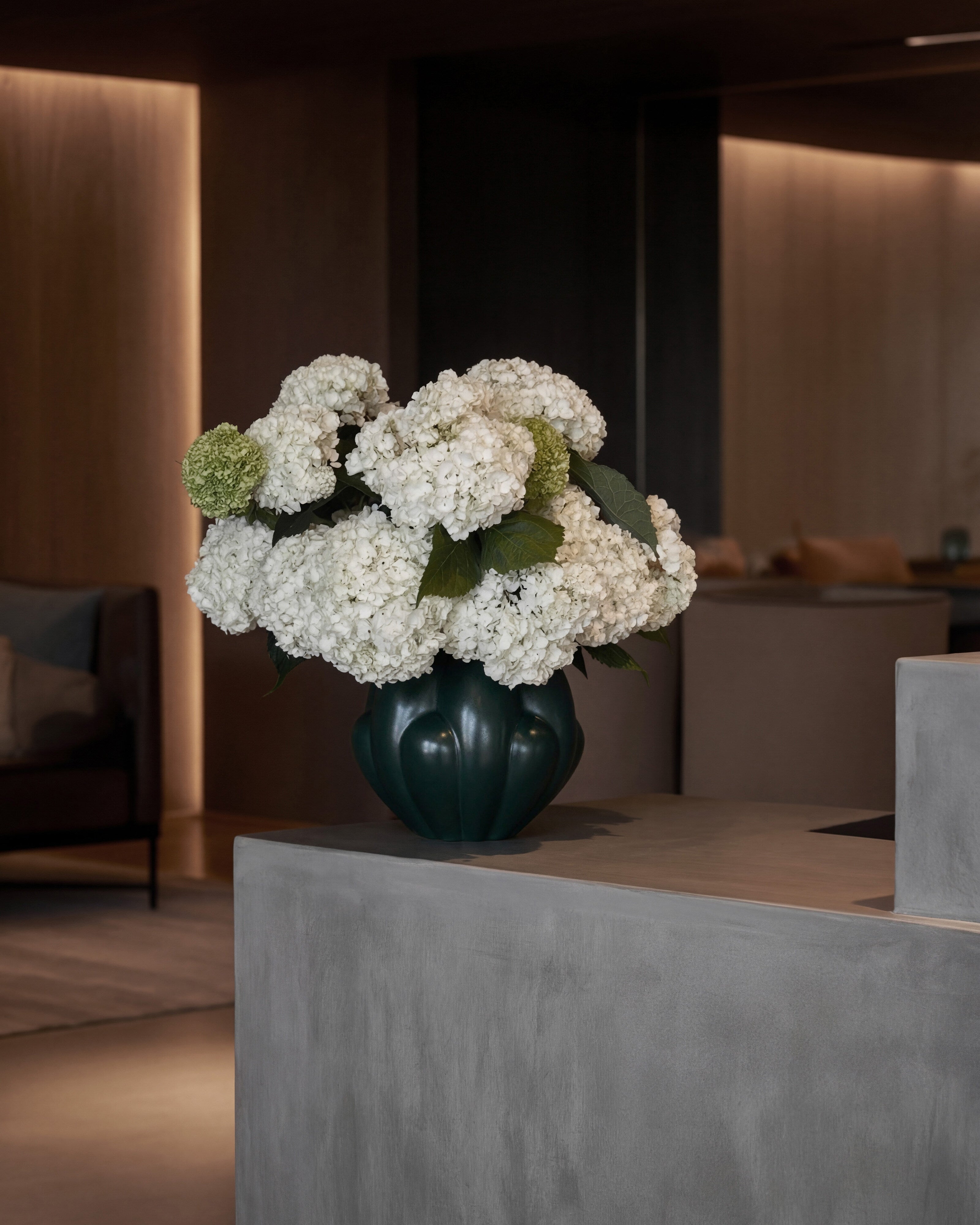 101 Copenhagen - Bloom Vase, Mini – Dark Green - Vase