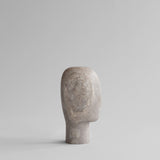 Head Sculpture, Medio - Silver Travertine