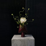 Sphere Vase Square, Mini – Maroon