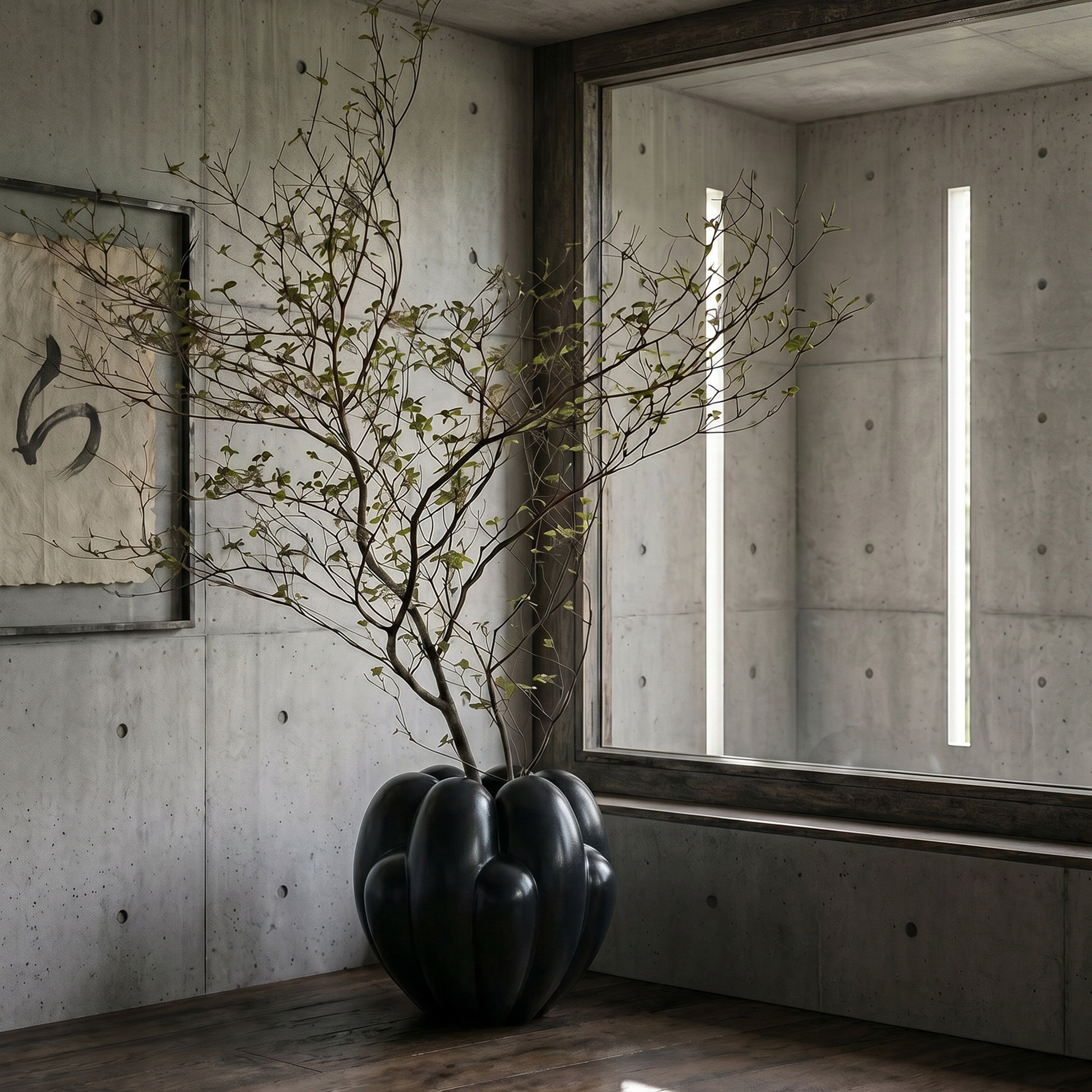 Bloom Vase, Big - Dark Green