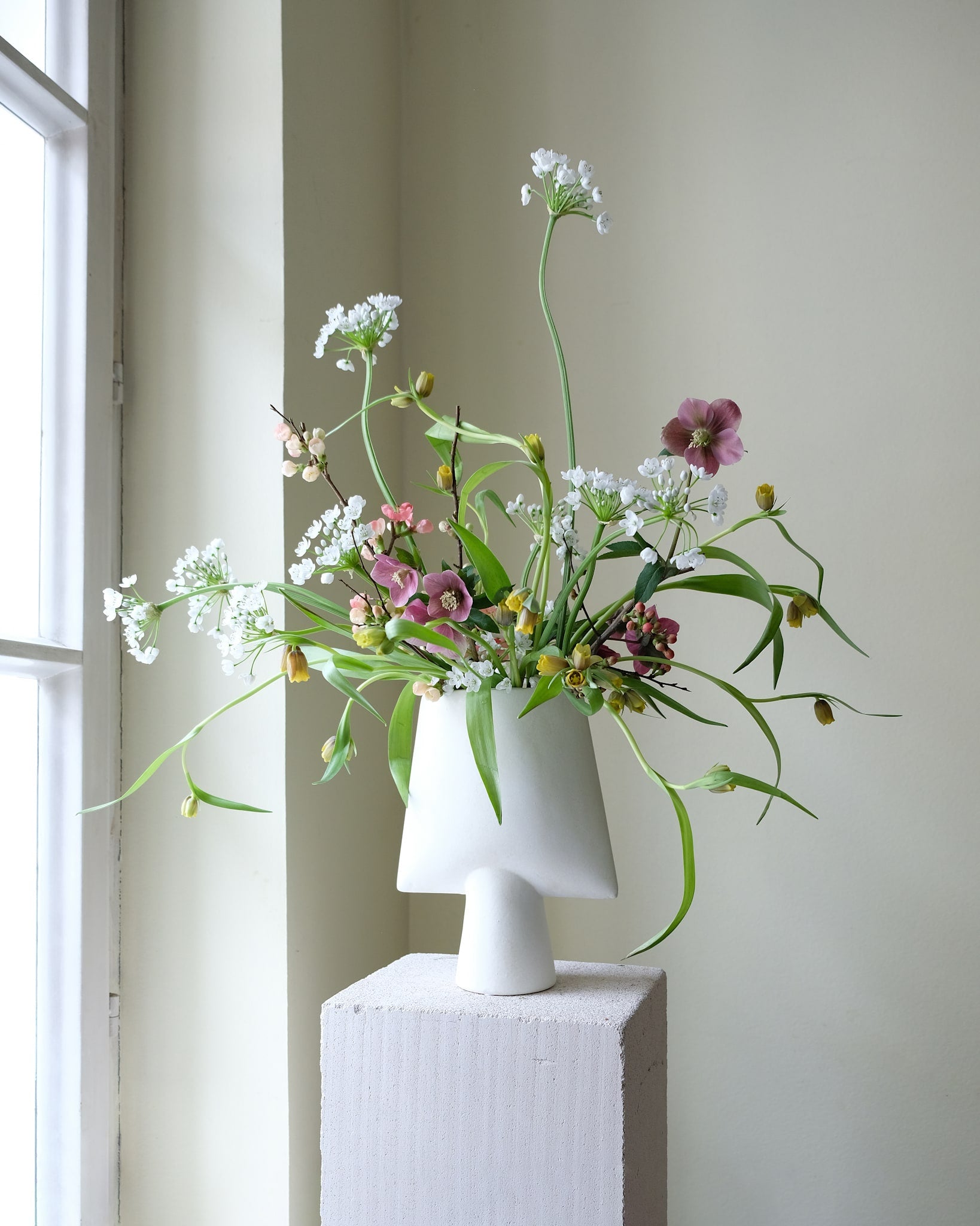 101 Copenhagen - Sphere Vase Square, Mini - Bone White - Vase