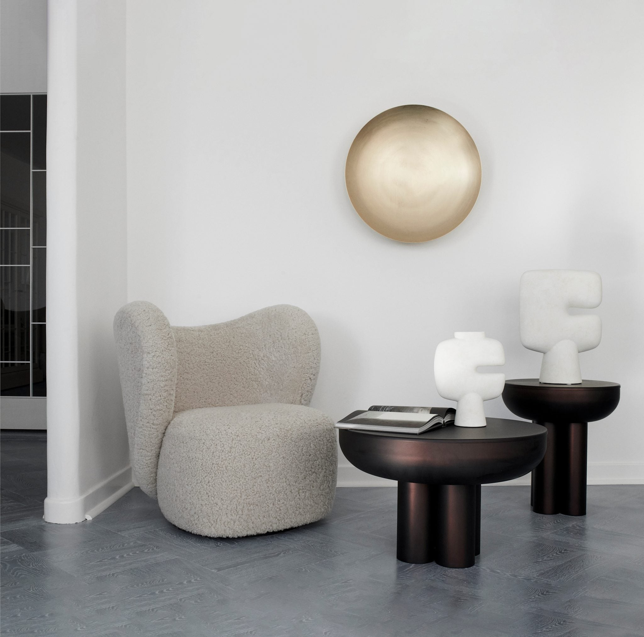 101 Copenhagen - Crown Table, Tall - Burned Black - Coffee or Side Table