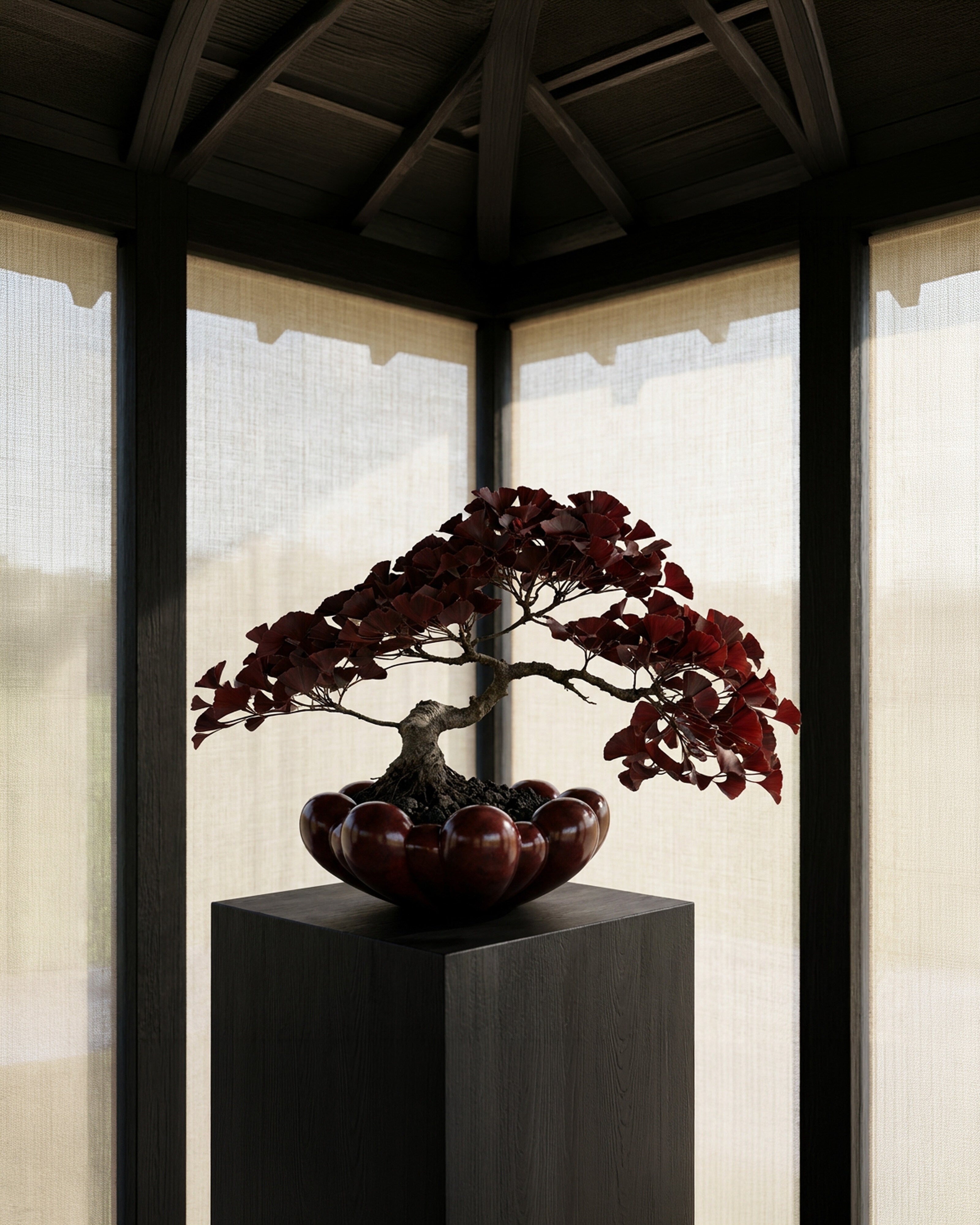 101 Copenhagen - Bloom Tray, Big - Maroon - Tray