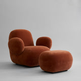 Toe Armchair, Flat - Rust