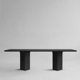 Arc Dining Table, L250 - H35mm - Coffee Black Oak