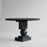 Artist Dining Table, Ø120 - H35mm - Coffee Black Oak