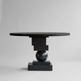 Artist Dining Table, Ø120 - H35mm - Coffee Black Oak