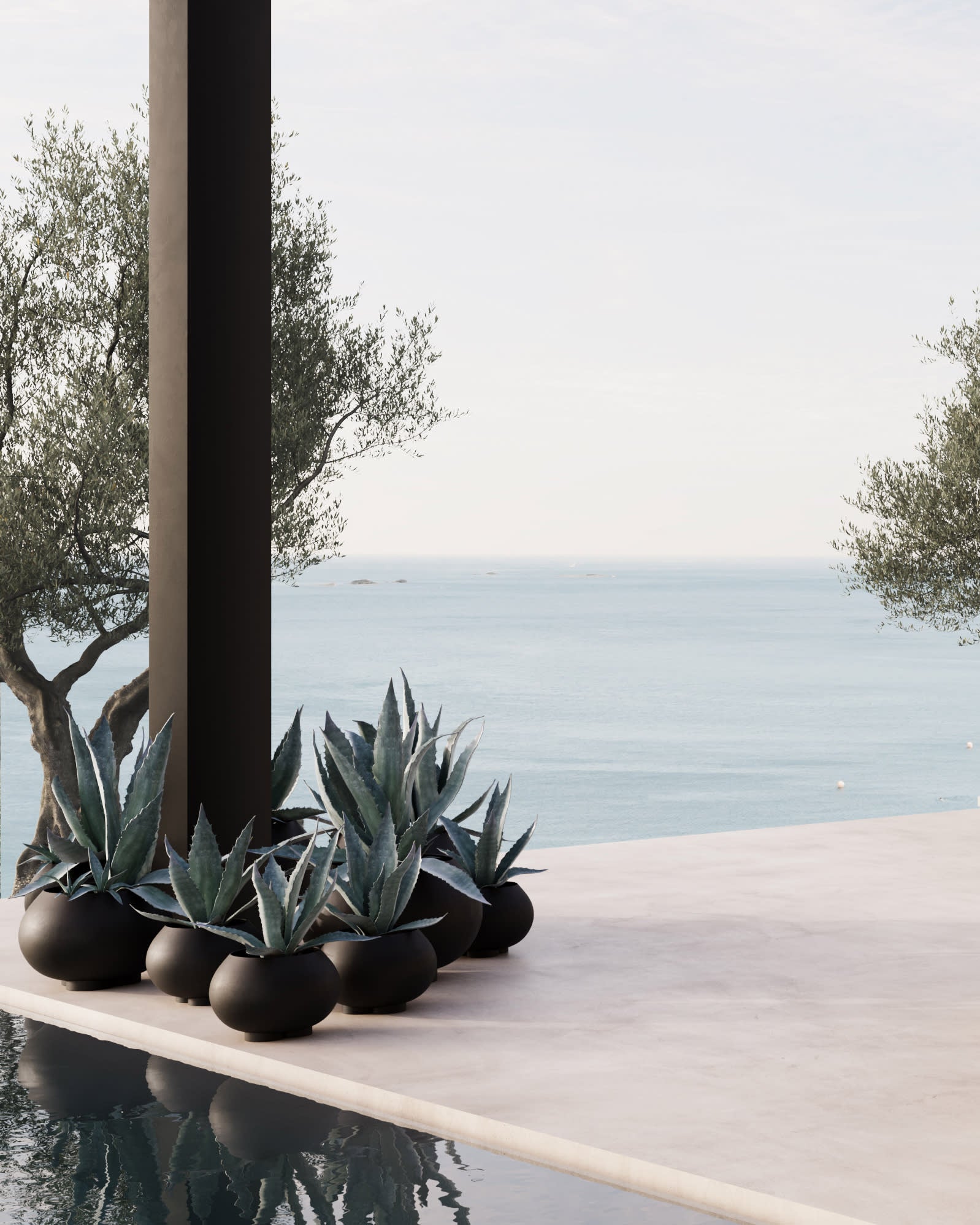 101 Copenhagen - Urchin Plant Pot, Mini - Coffee - Outdoor