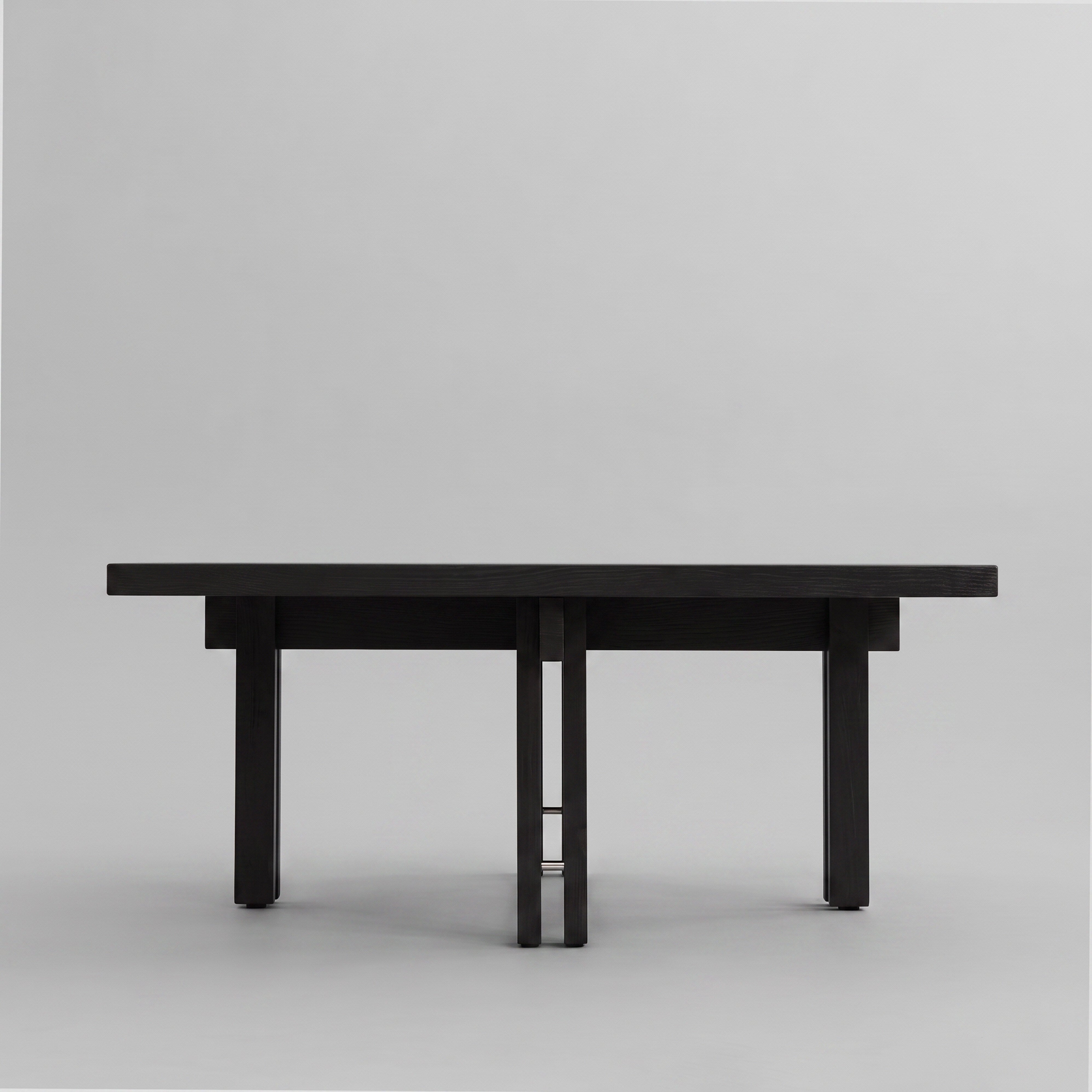Plinth Coffee Table, 80x80 - Coffee Black Oak