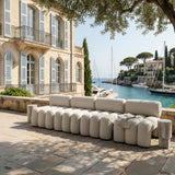 Column Table - Silver Travertine