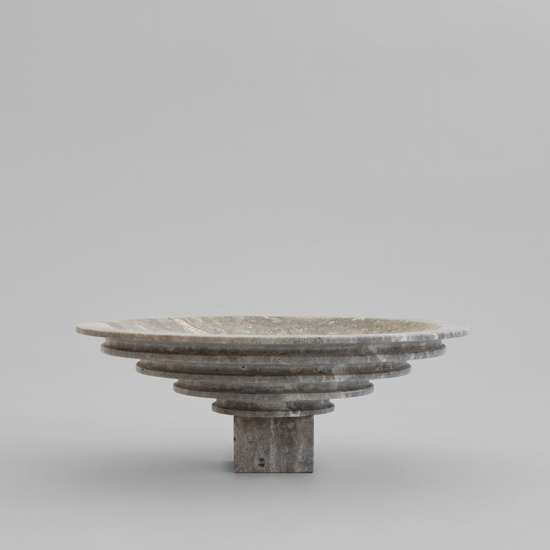Sori Tray, Big - Silver Travertine