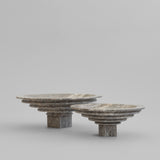 Sori Tray, Big - Silver Travertine