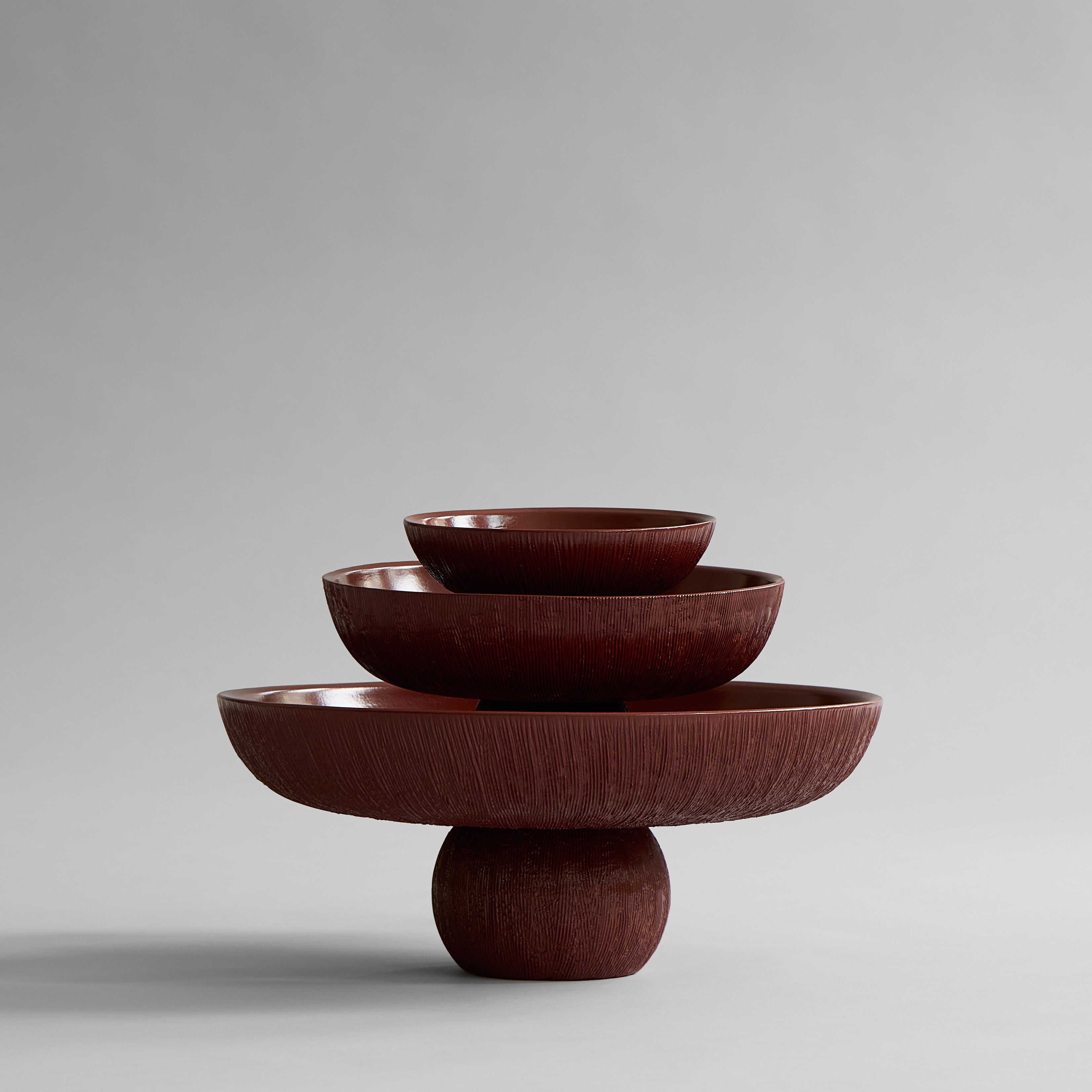 101 Copenhagen - Baburu Bowl, Big - Carved Ruby - Bowl