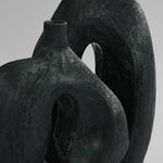 101 Copenhagen - Ni Vase, Mini - Carved Dark Green - Vase