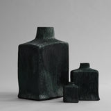 101 Copenhagen - Shin Vase, Mini - Carved Dark Green - Vase