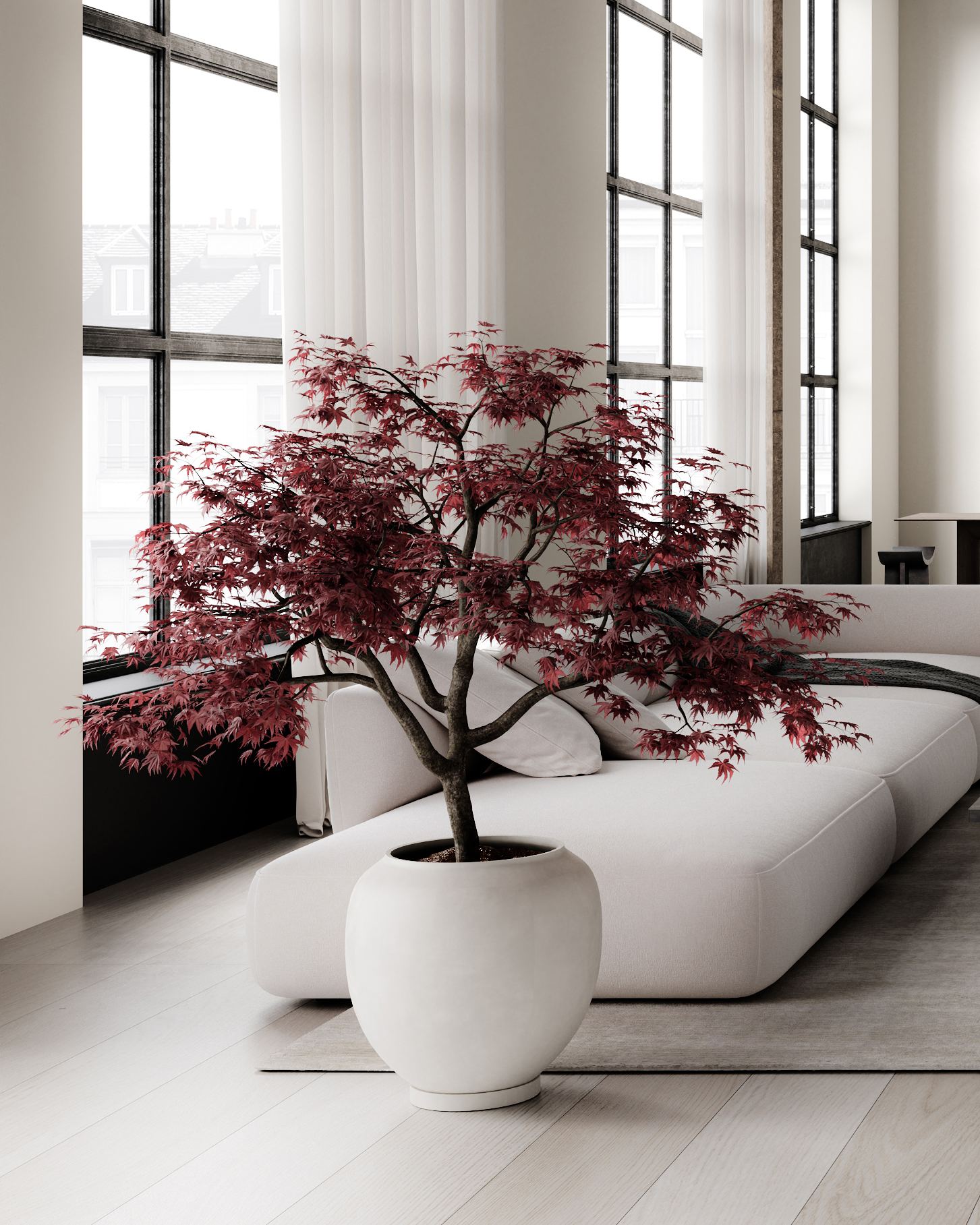 101 Copenhagen - Sunao Plant Pot, Big - Birch - Plant Pot