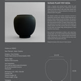 Sunao Plant Pot, Hexa - Black