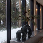 101 Copenhagen - Ni Vase, Medio - Carved Dark Green - Vase