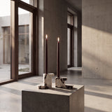 Brick Candle Holder, Tall - Calacatta