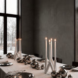 W Candle Holder - Bone White