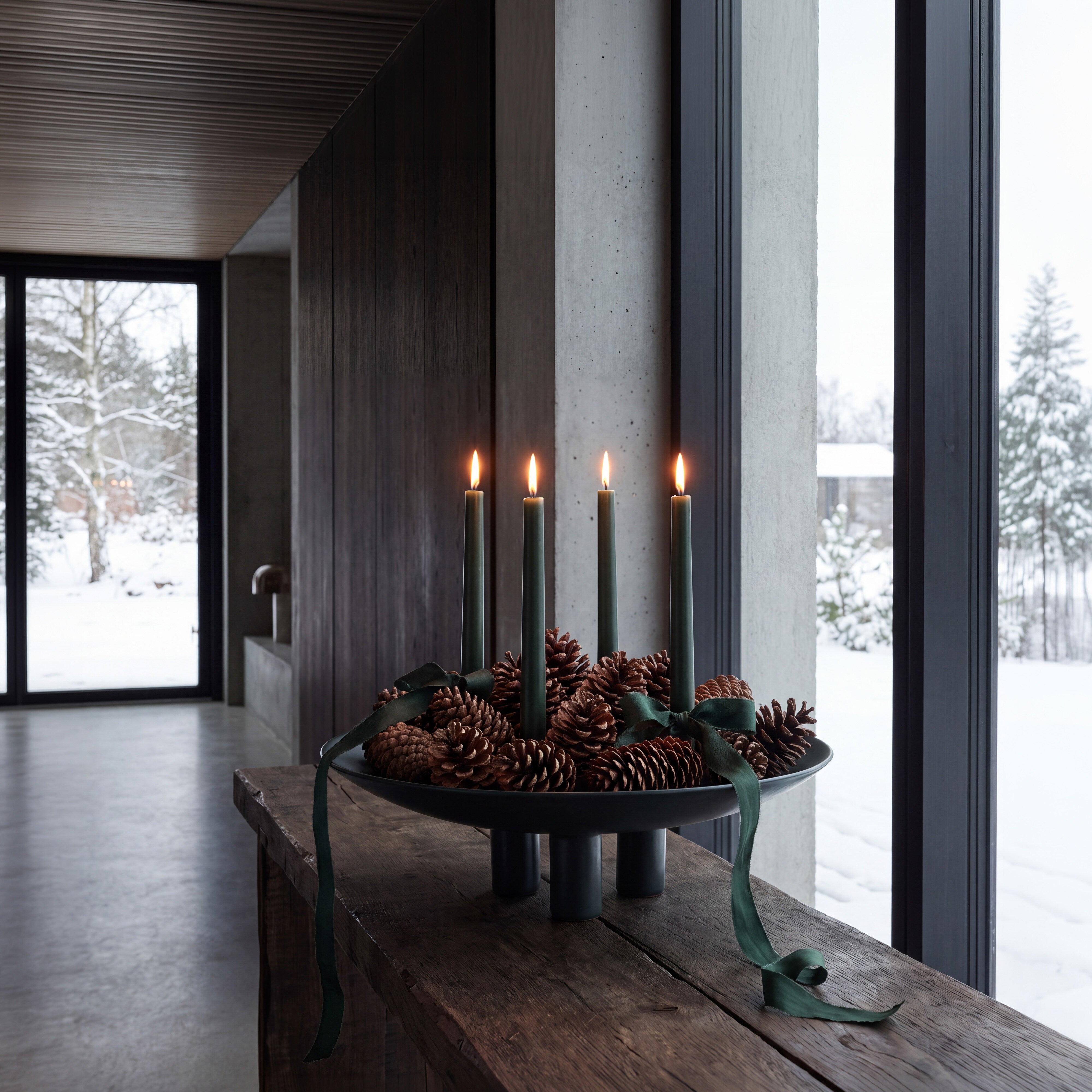 Duck Plate, Big - Dark Green