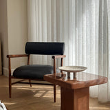 101 Copenhagen - Nama Lounge Chair - Classic Brown Oak - Leather Black - Lounge Chair