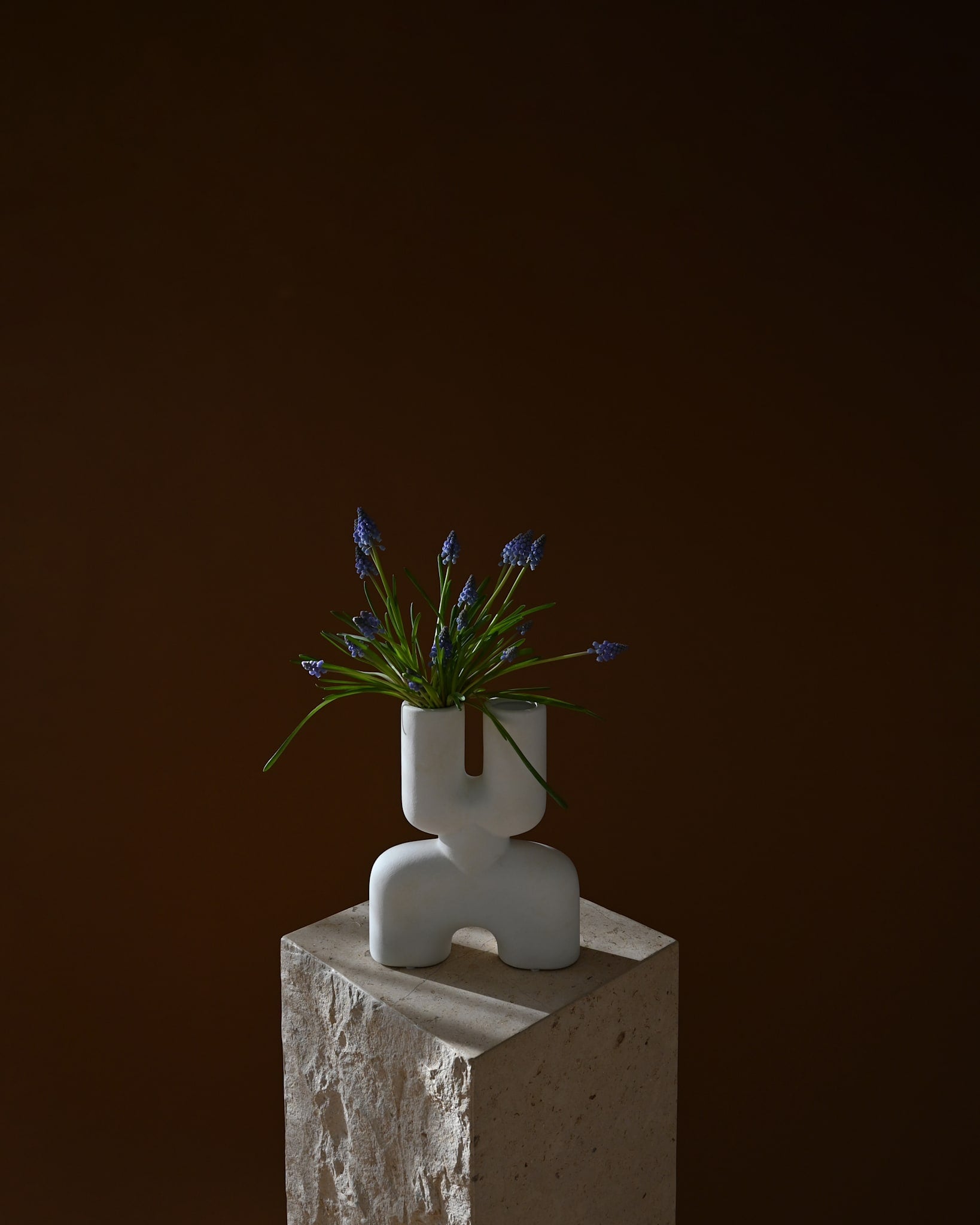 101 Copenhagen - Cobra Vase Double, Mini - Bone White - Vase