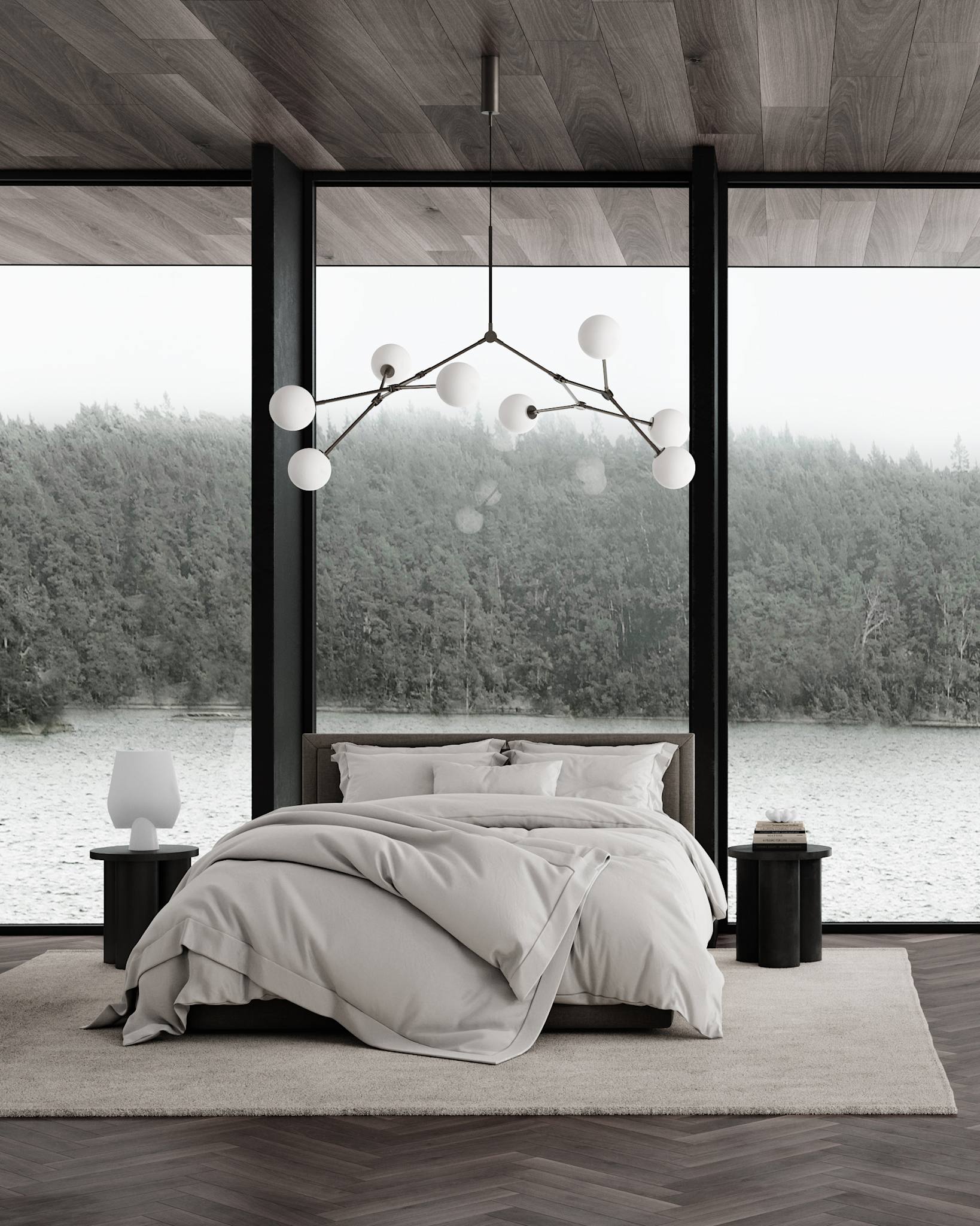 101 Copenhagen - Drop Chandelier Bulp - Grey (5m) - Chandelier