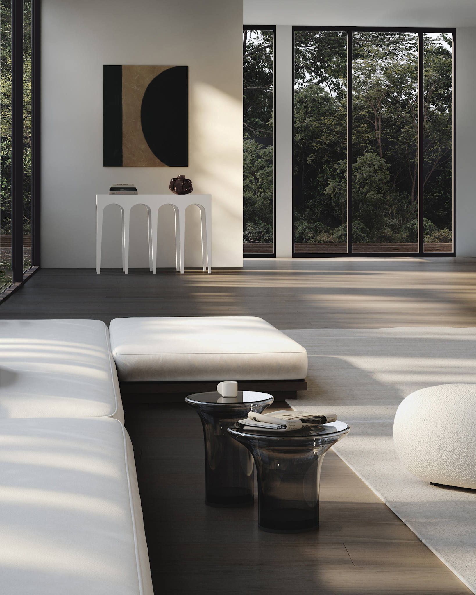 101 Copenhagen - Trumpet Table, Low - Smoked Forest - Coffee or Side Table