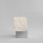 101 Copenhagen - Temple Coffee Table, Tall - Chrome / Limestone - Table