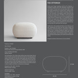 Toe Ottoman - Off White (CPH 900)