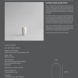 Sunao Vase Slim, Petit - Birch