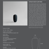 Sunao Vase Slim, Mini - Black