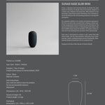 101 Copenhagen - Sunao Vase Slim, Mini - Black - Vase