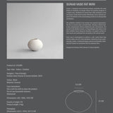 Sunao Vase Fat, Mini - Birch