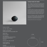 Sunao Vase Fat, Mini - Black