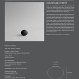 Sunao Vase Fat, Petit - Black