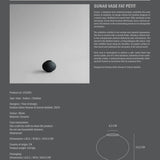 Sunao Vase Fat, Petit - Black