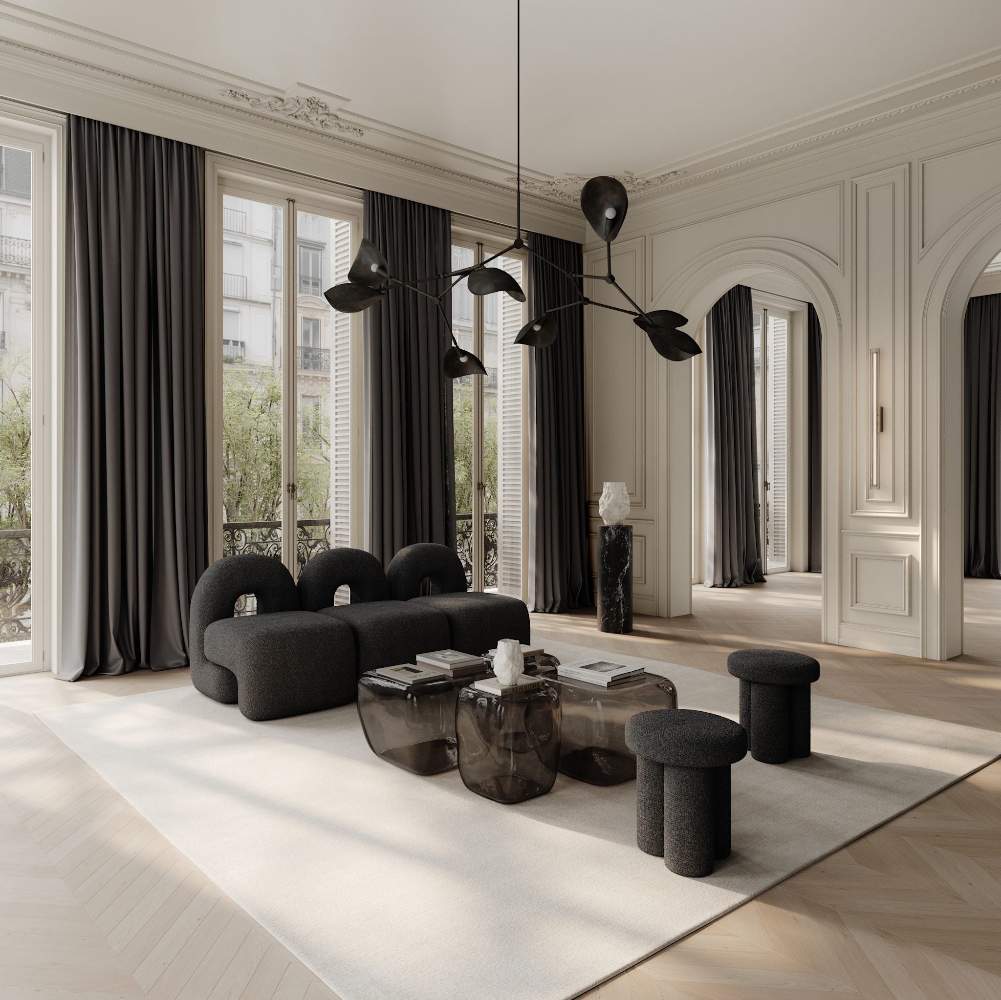 101 Copenhagen - Frame Wall Lamp, Big - Chrome - Wall Lamp