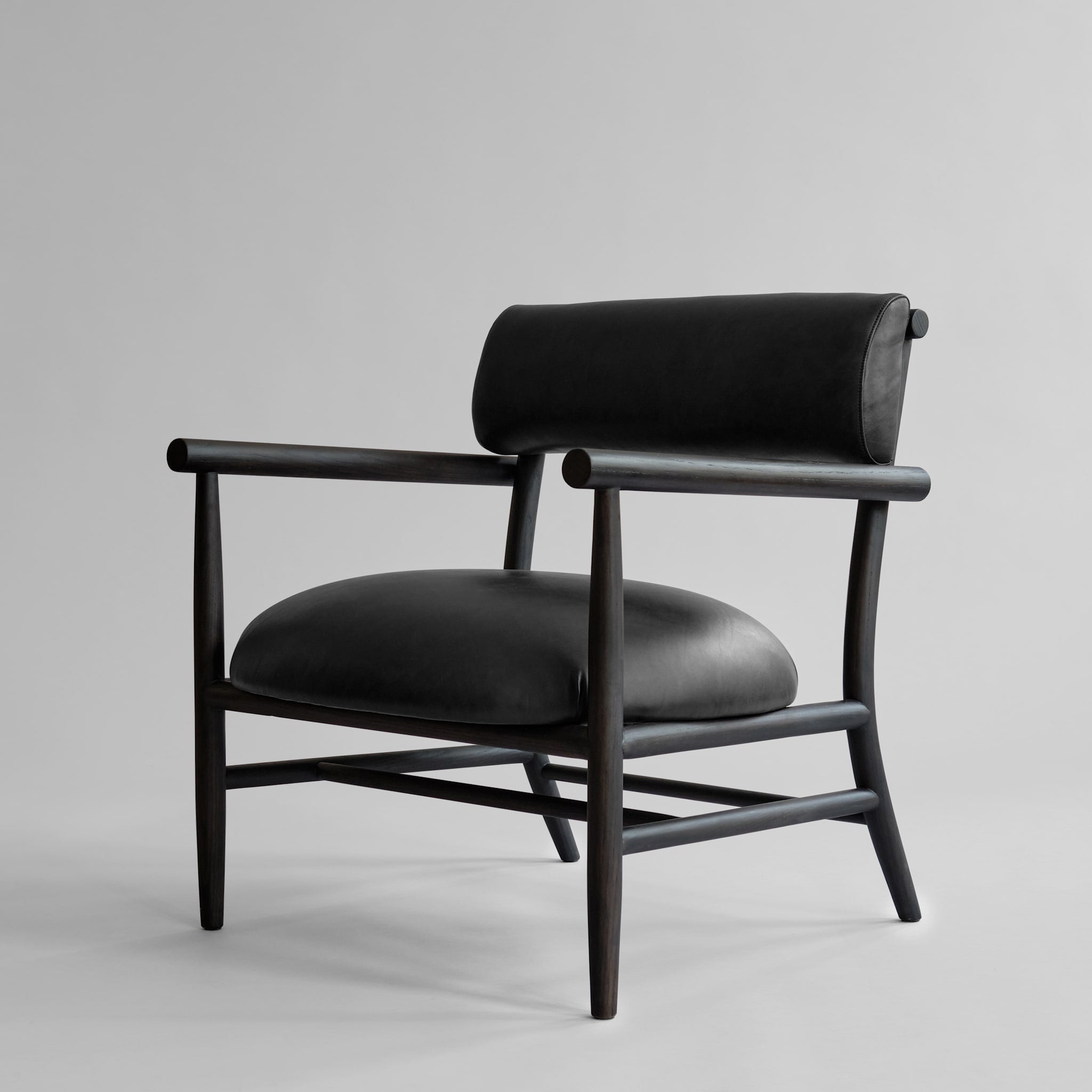 101 Copenhagen - Nama Lounge Chair - Aniline leather black - Lounge Chair
