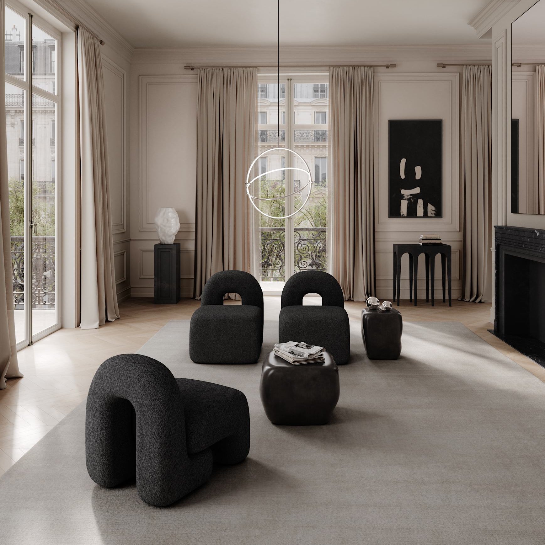 101 Copenhagen - Ishi Coffee Table, Medio - High Glaze Coffee - Coffee or Side Table