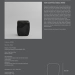 101 Copenhagen - Ishi Coffee Table, Mini - High Glaze Coffee - Coffee or Side Table