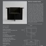 101 Copenhagen - Brutus Lounge Chair - Coffee Black Oak - Lounge Chair
