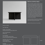 101 Copenhagen - Brutus Coffee Table - Coffee Black Oak - Coffee Table