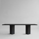 Arc Dining Table, L250 - Coffee Black Oak
